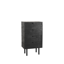Label51 Lage kast Cotia, zwart