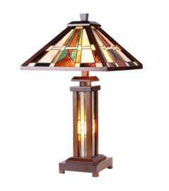 Old timer light  tafellamp Woody, hout farao