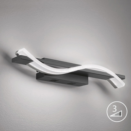 Fischer & Honsel wandlamp Bridge led, zwart