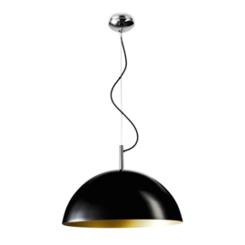 Pujol Lighting hanglamp Aura, zwart - goud 45 cm