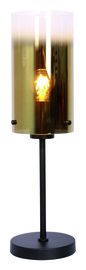 Freelight tafellamp Ventotto zwart met goud glas