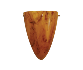 Old timerlight wandmasker, donker marmer glas