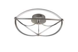 Trio lighting plafondlamp Charivari led, mat nikkel