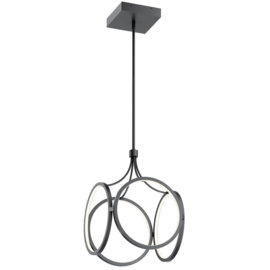 Hanglamp Ciri led, zwart