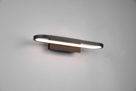 Trio lighting wandlamp Gianni led, zwart met acryl glas 40 cm IP44