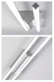 Bopp leuchten plafondlamp Delta led, mat aluminium incl. afstandsbediening