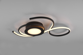 Trio lighting plafondlamp Jive led, zwart incl. afstandsbediening 50 x 45 cm