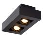 Lucide plafondspot Xirax led, 2-lichts zwart