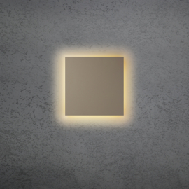 Escale plafondlamp Blade Q  open led, taupe 34 cm
