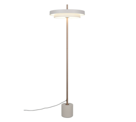 Trio-lighting vloerlamp Keaton led, warm grijs