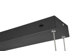 Trio lighting hanglamp Edge  led, zwart met switch dimmer