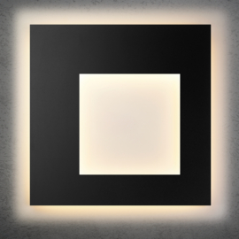 Escale plafondlamp Blade Q  open led, zwart 79 cm