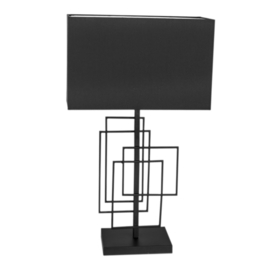 By Rydéns tafellamp Paragon 69 cm hoog, mat zwart incl. licht bron
