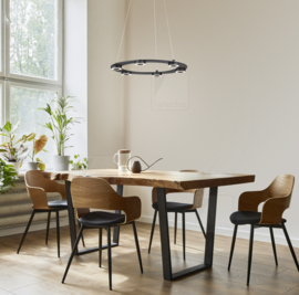 Helestra  hanglamp Eight led, rond zwart