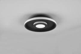 Trio lighting plafondlamp Ascari led, mat zwart incl. switch dimmer IP44  30 cm
