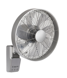 Casafan wand ventilator AIROS ECO DESIGN WALL II, titaniumzilver incl remote