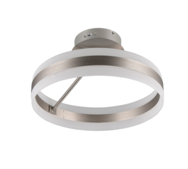 Trio-lighting plafondlamp Dios led, mat nikkel-40 cm incl. switchdimmer