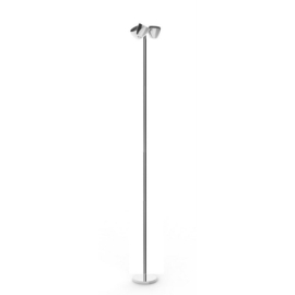 Pujol Lighting vloerlamp Trio led, 3-lichts chroom