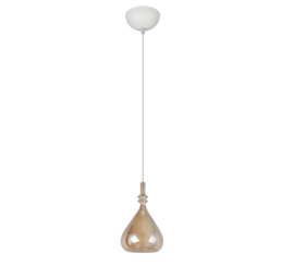 Trio lighting hanglamp Aldea, amber glas