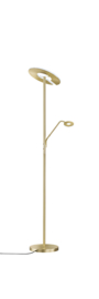 Fischer & Honsel vloerlamp Dent led, 2-lichts brons