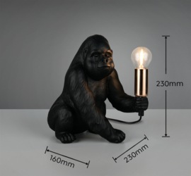 Trio-lighting tafellamp Kong, zwart