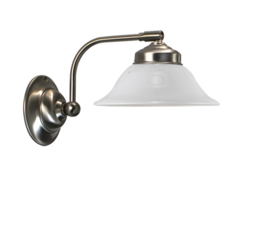 Old timerlight wandlamp Hoedkap, opaal glas