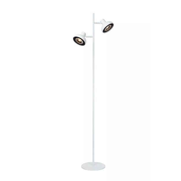 Lucide vloerlamp Sensas led, 2-lichts wit