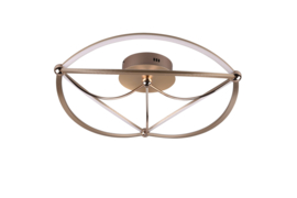 Trio lighting plafondlamp Charivari led, mat messing