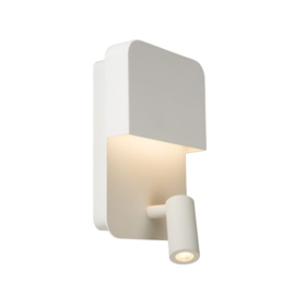 Lucide wandlamp Boxer led, wit