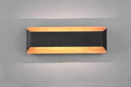 Trio lighting wandlamp Arino led, mat zwart incl. switch dimmer