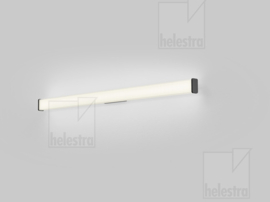 Helestra wandlamp Isou led, zwart met acryl glas 120 cm