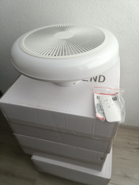 Light trend plafond ventilator led, titaan incl. afstandsbediening