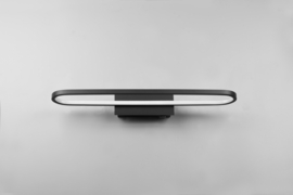 Trio lighting wandlamp Gianni led, zwart met acryl glas 60 cm IP44