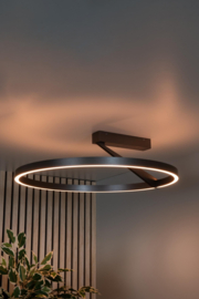 Lucide APPLAUSE - Plafonnière - Ø 40 cm - LED Dimb. - CCT - 1x26W 2200K/4000K - Grijs