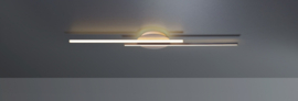 Bopp leuchten plafondlamp Dual led, 2-lichts mat aluminium
