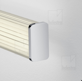Helestra wandlamp Isou led, chroom/staal met acryl glas 90 cm