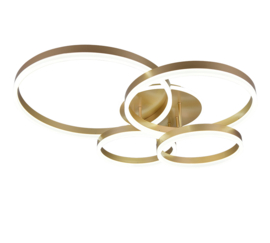 Trio lighting plafondlamp Drake led,  mat goud