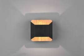 Trio lighting wandlamp Arino led, mat zwart incl. switch dimmer 12 cm