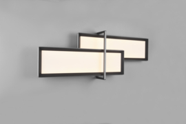 Trio lighting plafondlamp Charleston led, zwart