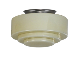 Old timer light Plafondlamp Trapkap, ivoor glans