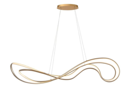 Lucide SARDANA - Hanglamp - LED Dimb. - 1x54W 2700K - Mat Goud / Messing