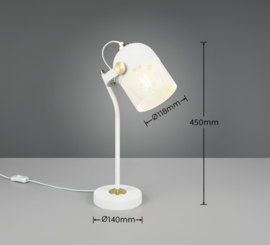 Trio-lighting  tafellamp Mixa, wit