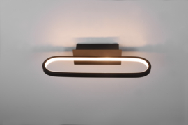 Trio lighting wandlamp Gianni led, zwart met acryl glas 40 cm IP44