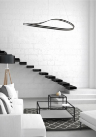 Escale hanglamp Infinity led, antraciet 105 cm