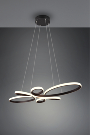Trio lighting hanglamp Fly led, zwart