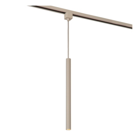 Lucide TRACK KEONI Hanglamp - 1-fase Railsysteem / Railverlichting -taupe