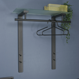 Spinder design Kapstok Dutch, zwart met glas