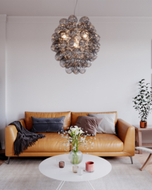 By Rydéns hanglamp Deluxe Brandy, licht grijs