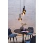Lucide hanglamp Marius, 3-lichts rookglas