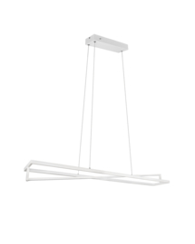 Trio lighting hanglamp Edge  led, wit met switch dimmer